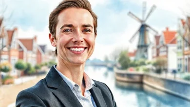 Hollanda'da iş bulma acenteleriyle kariyer planlaması yapan, iş arayışındaki kişi.