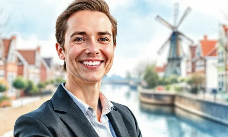 Hollanda'da iş bulma acenteleriyle kariyer planlaması yapan, iş arayışındaki kişi.