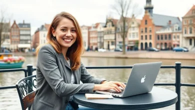 Utrecht'te iş yerinde dil becerilerini geliştiren kişi. Hollanda'da kariyer ve yabancı dil öğrenimi.