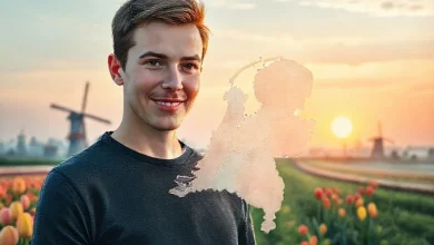 Hollanda'ya yerleşme planı görseli. Yeni bir hayat için hazırlık.